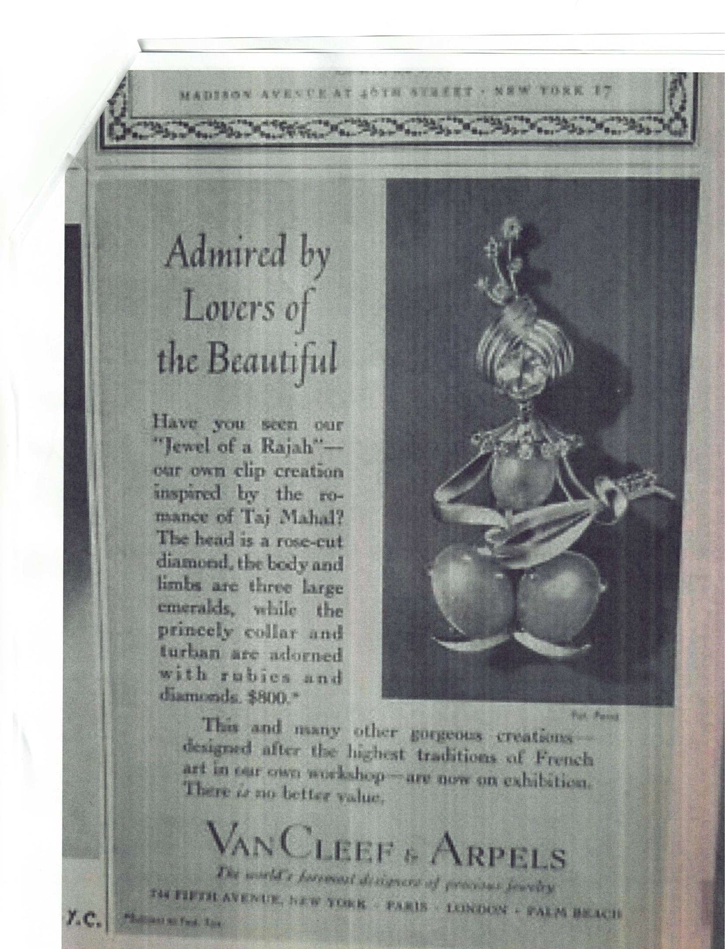 Van Cleef & Arpels "Jewels of a Rajah" Brooch