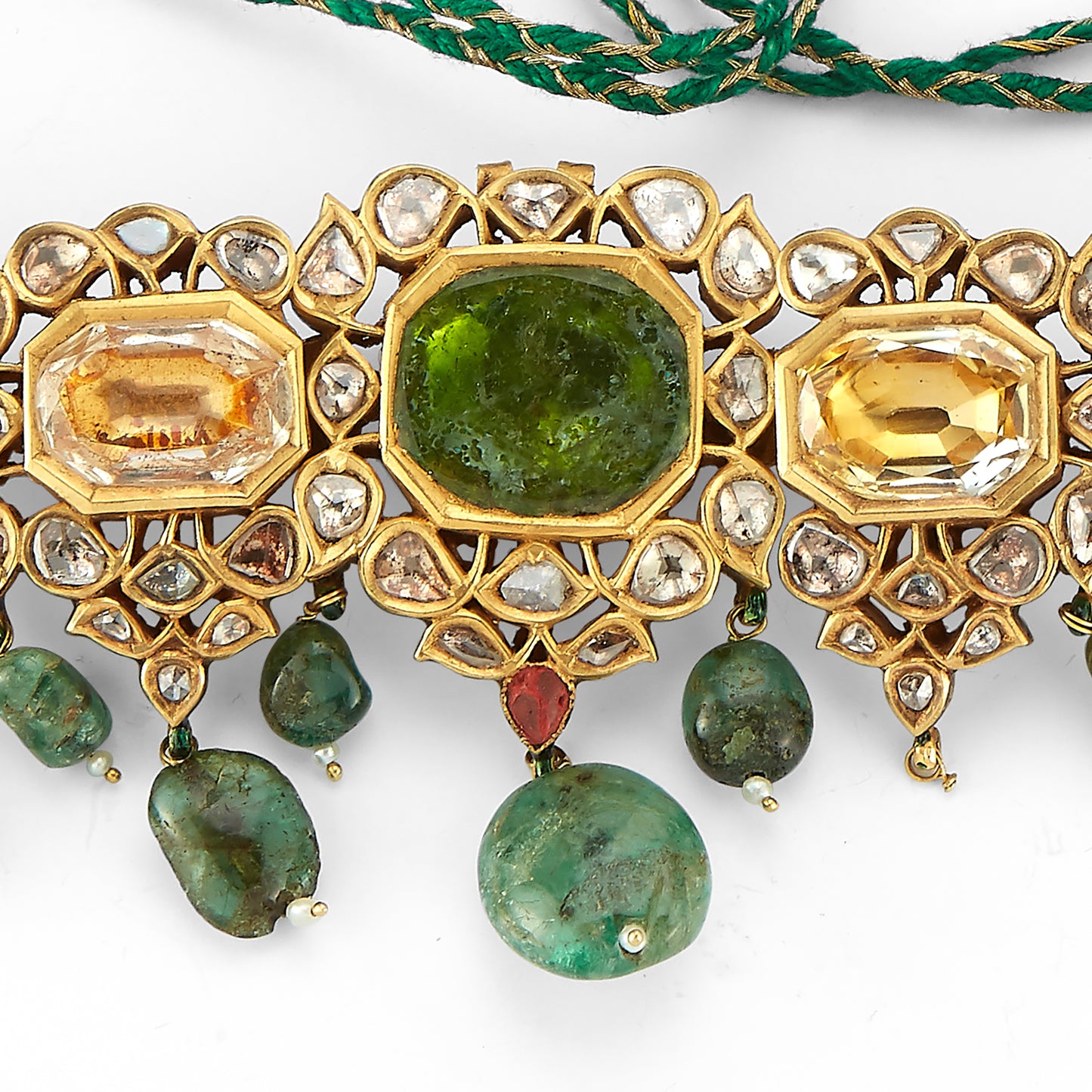 Mughal Indian Emerald Necklace