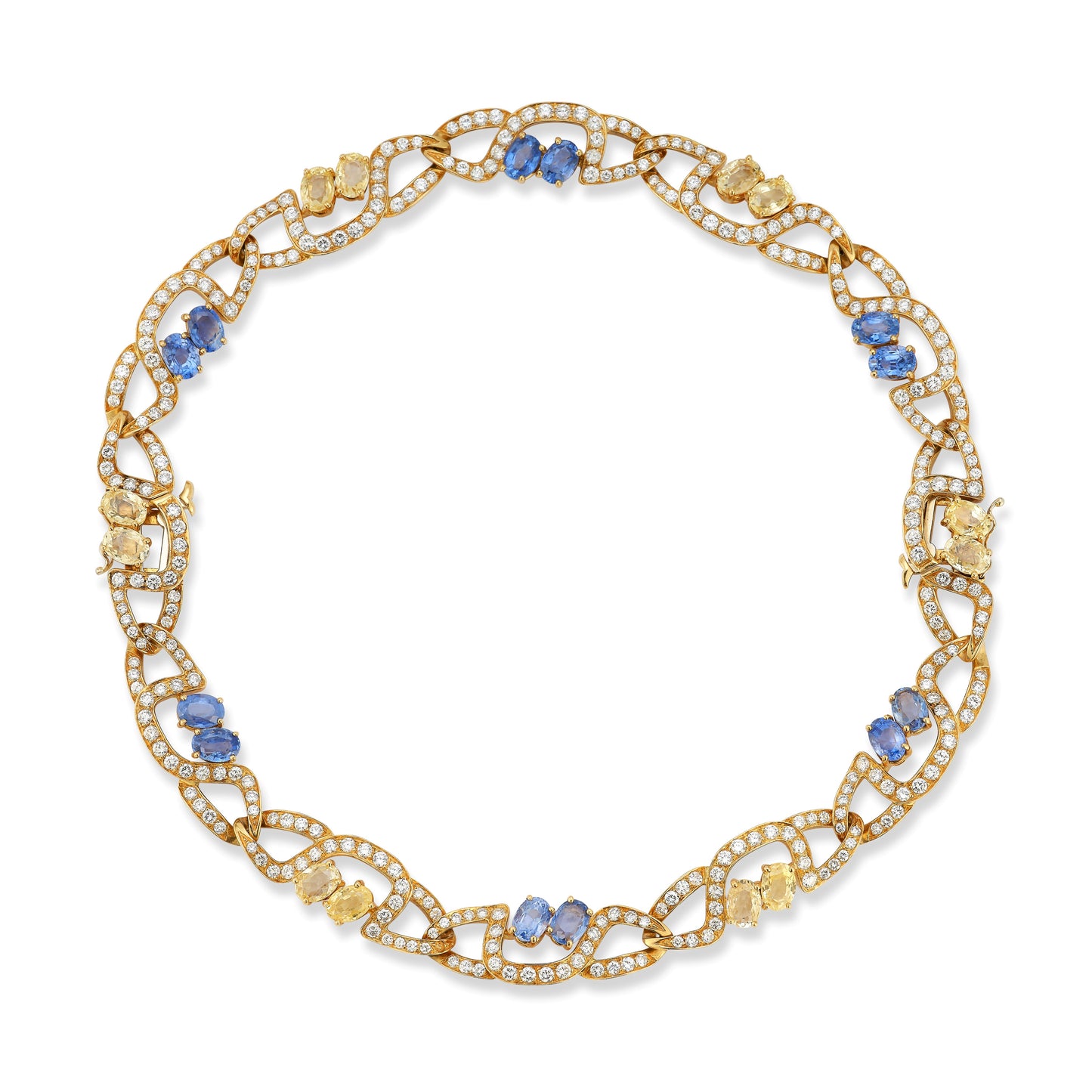 Massoni Sapphire & Diamond Convertible Necklace