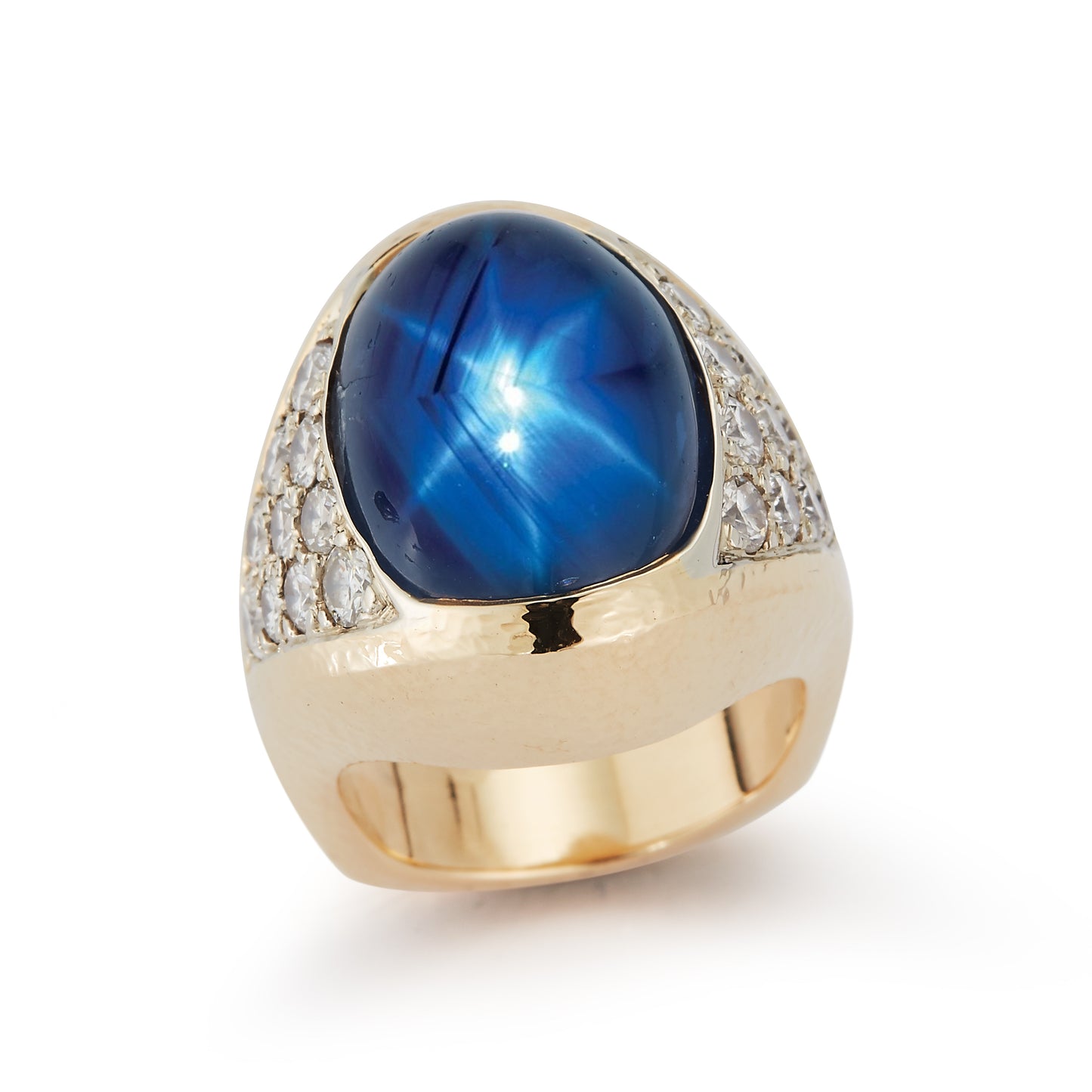 Certified Natural Star Sapphire Men's Ring by David Webb