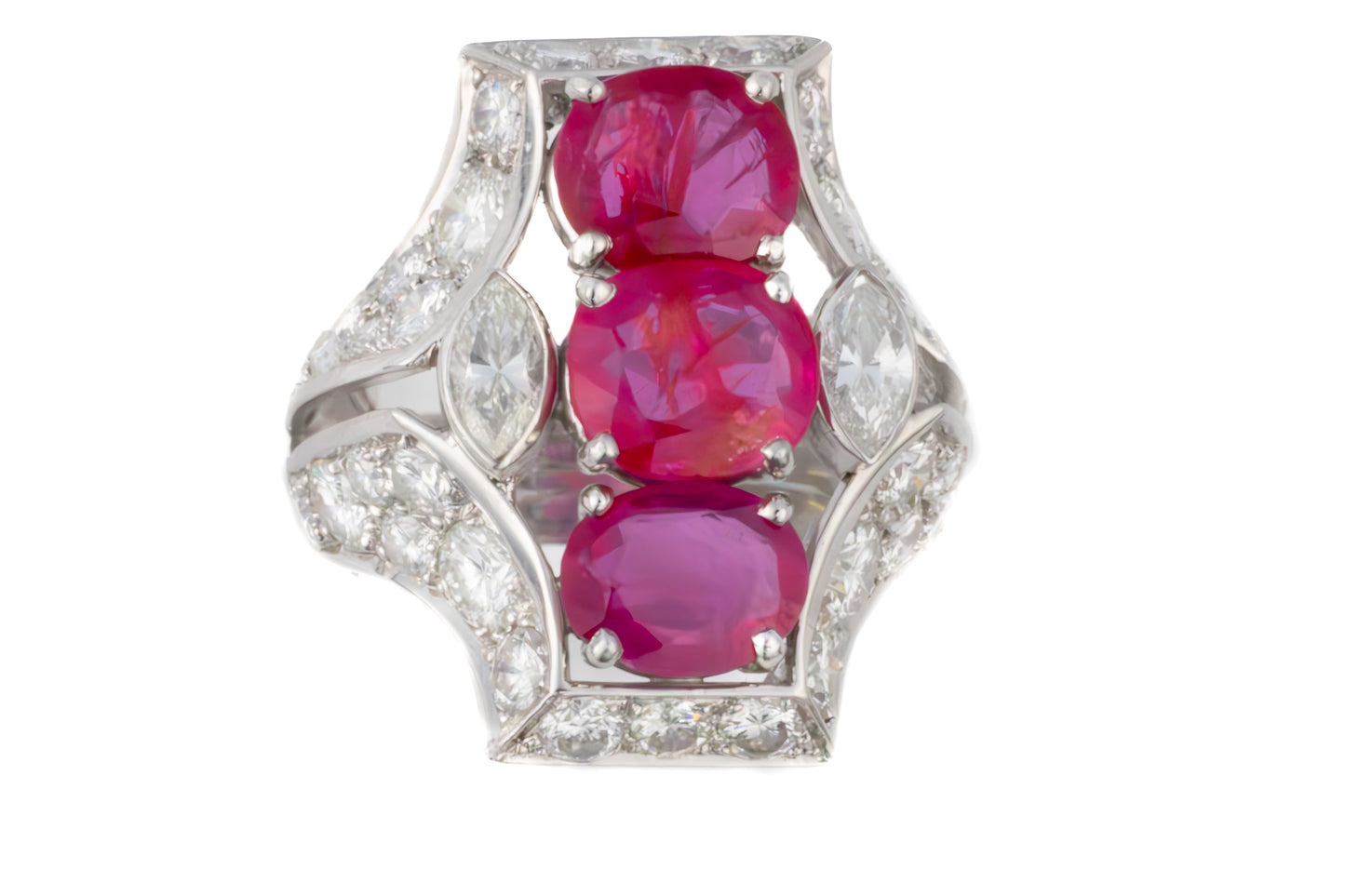 Van Cleef & Arpels Ruby and Diamond Ring from the estate of Frank Sinatra