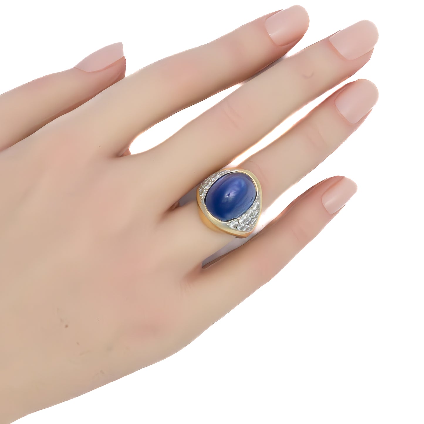 Certified Natural Star Sapphire Men's Ring by David Webb