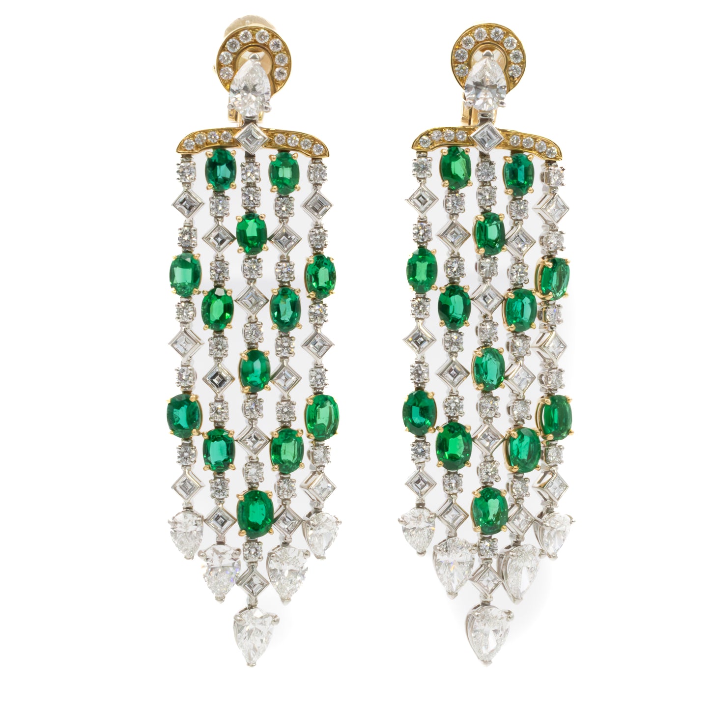 Bulgari Emerald and Diamond Earrings