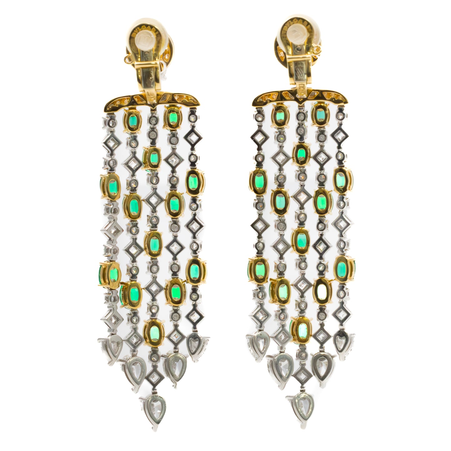 Bulgari Emerald and Diamond Earrings
