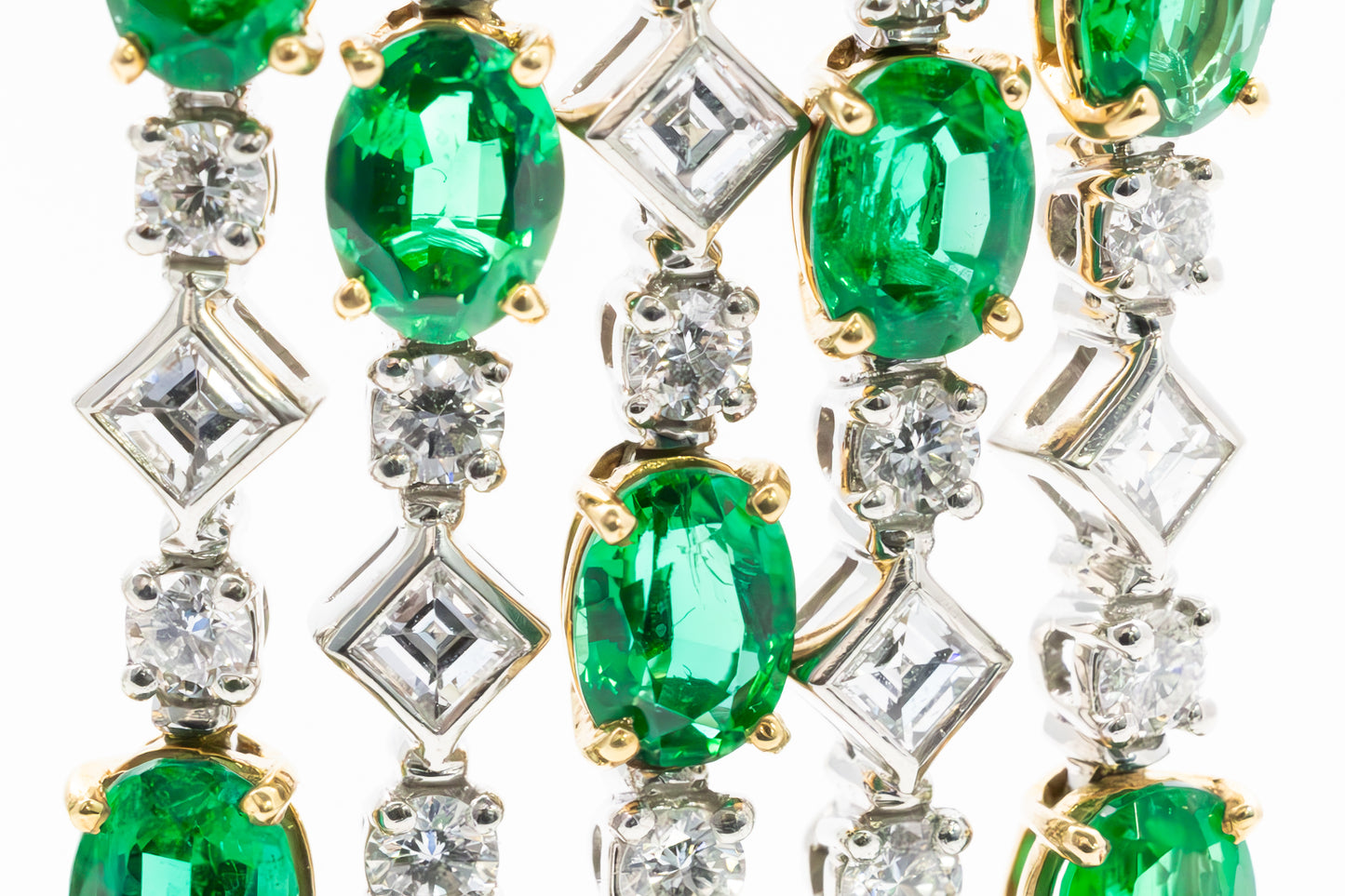 Bulgari Emerald and Diamond Earrings