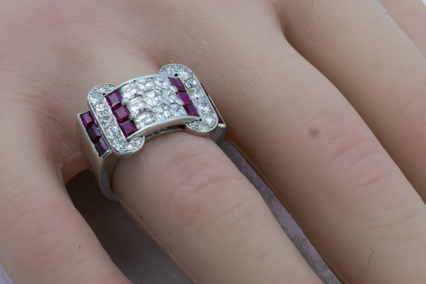 Lacloche Ruby and Diamond Ring