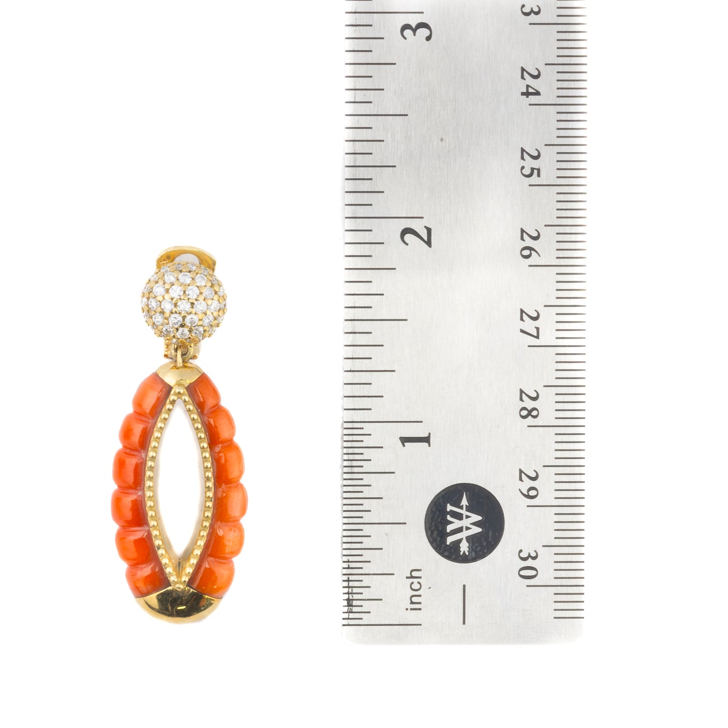 Bulgari Coral and Diamond Necklace and Earrings