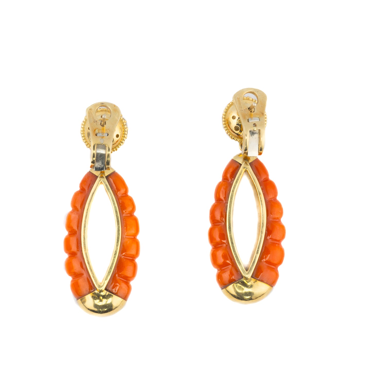 Bulgari Coral and Diamond Necklace and Earrings