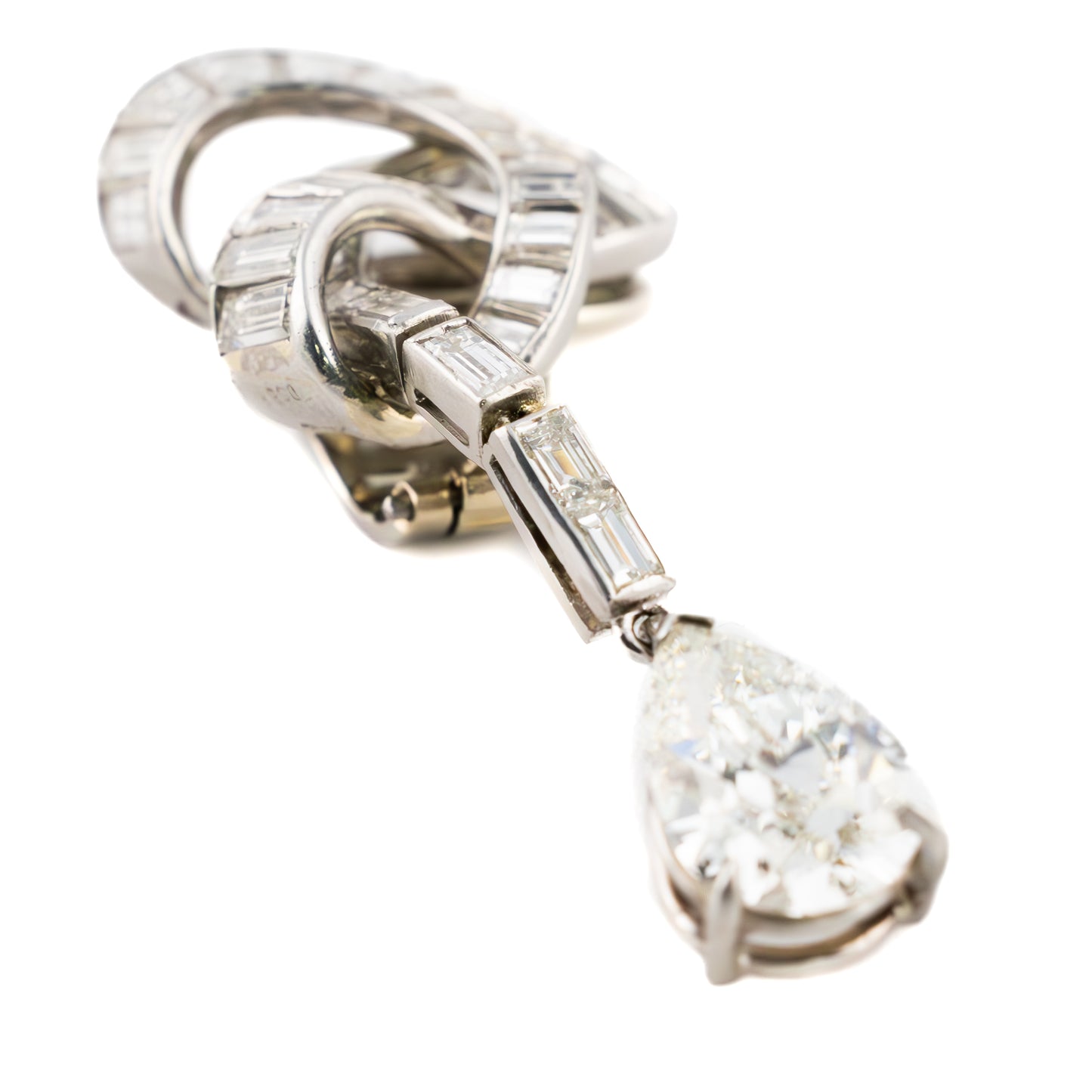 Van Cleef and Arpels Pear Shape Diamond Earrings