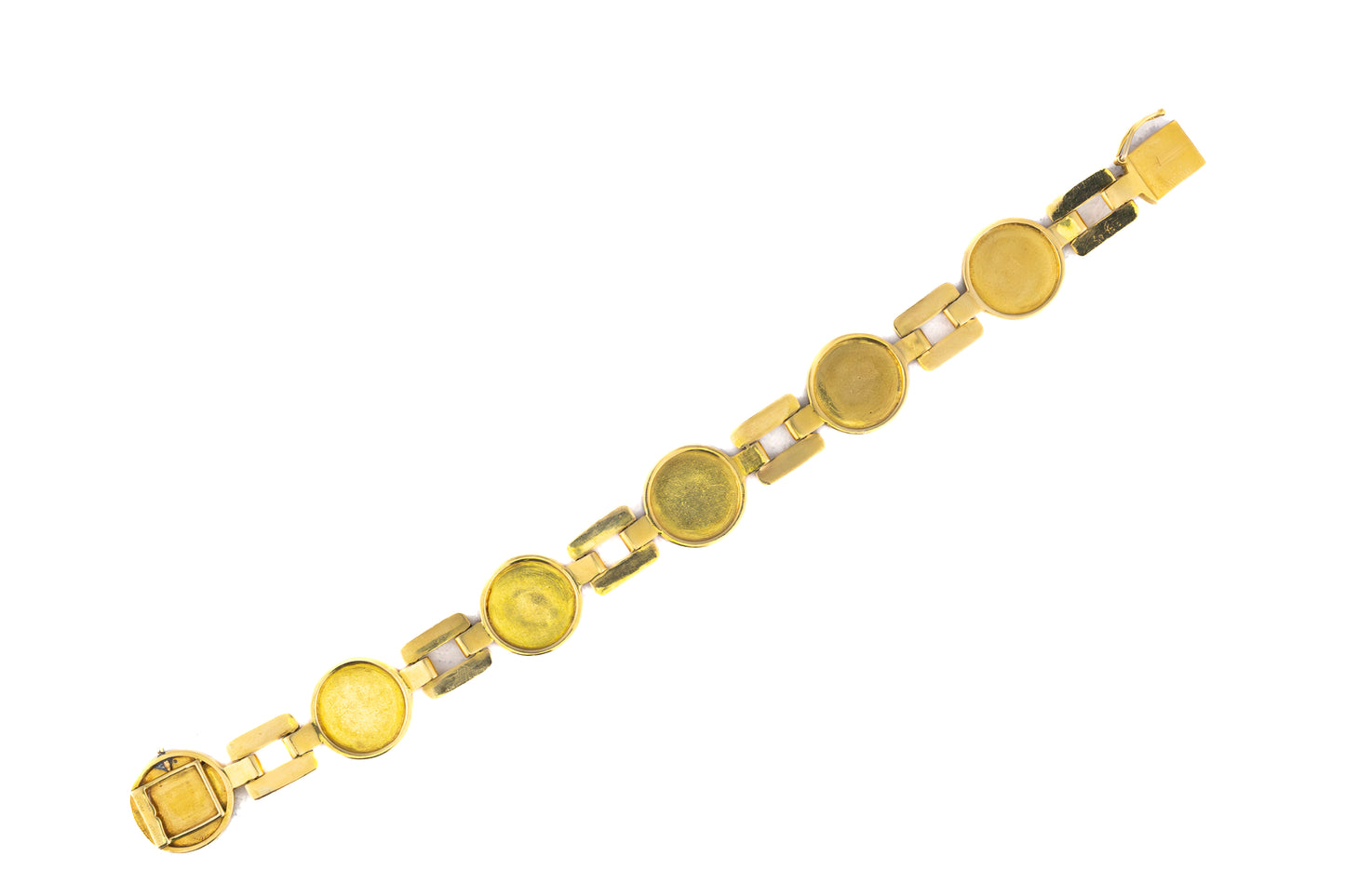 Cartier Lapis Lazuli Transportation Motif Gold Bracelet