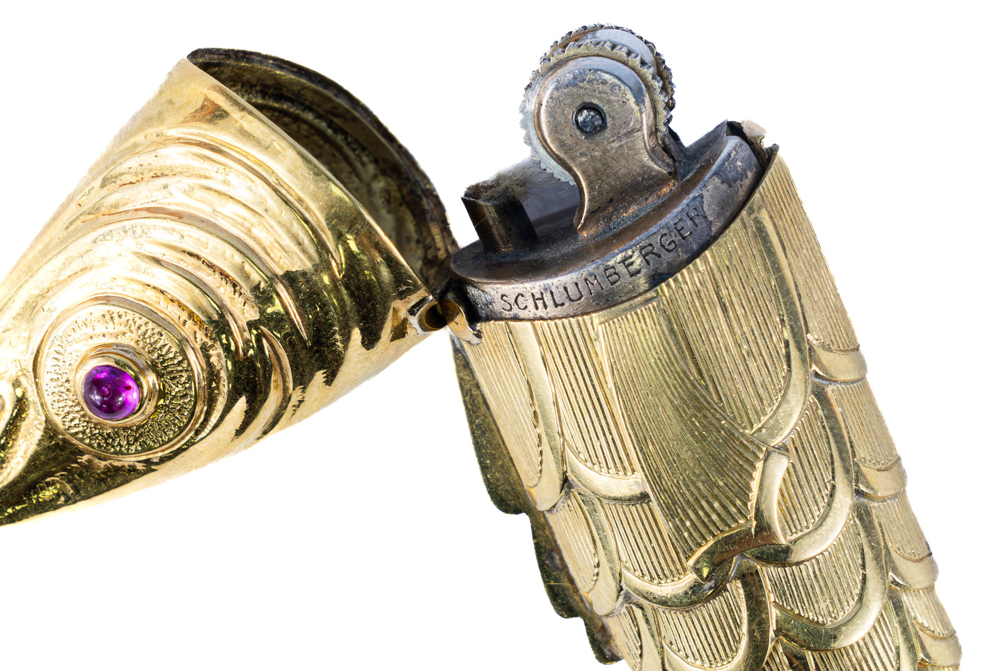 Schlumberger For Tiffany & Co. Gold Fish Lighter