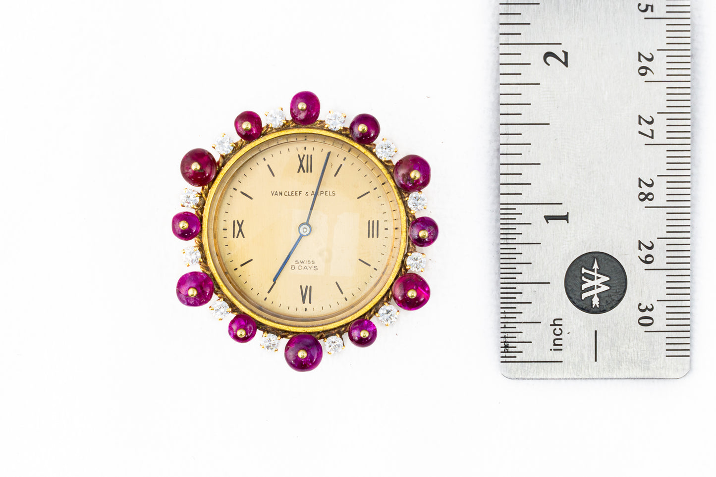 Van Cleef & Arpels Ruby Watch Pendant