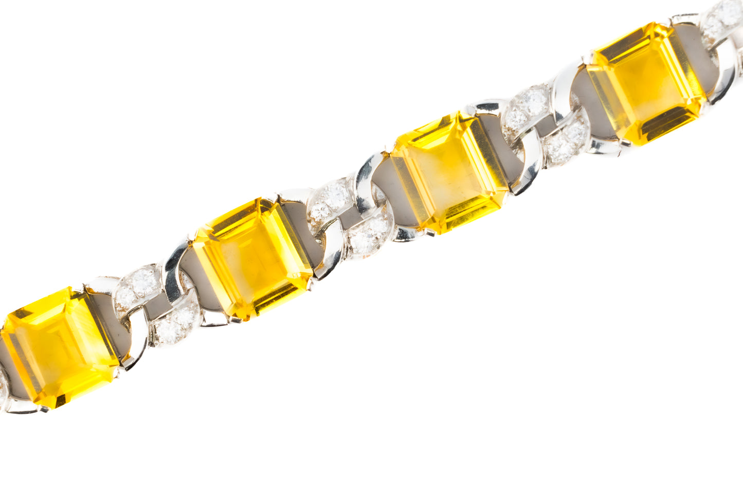 J.E. Caldwell Citrine and Diamond Bracelet