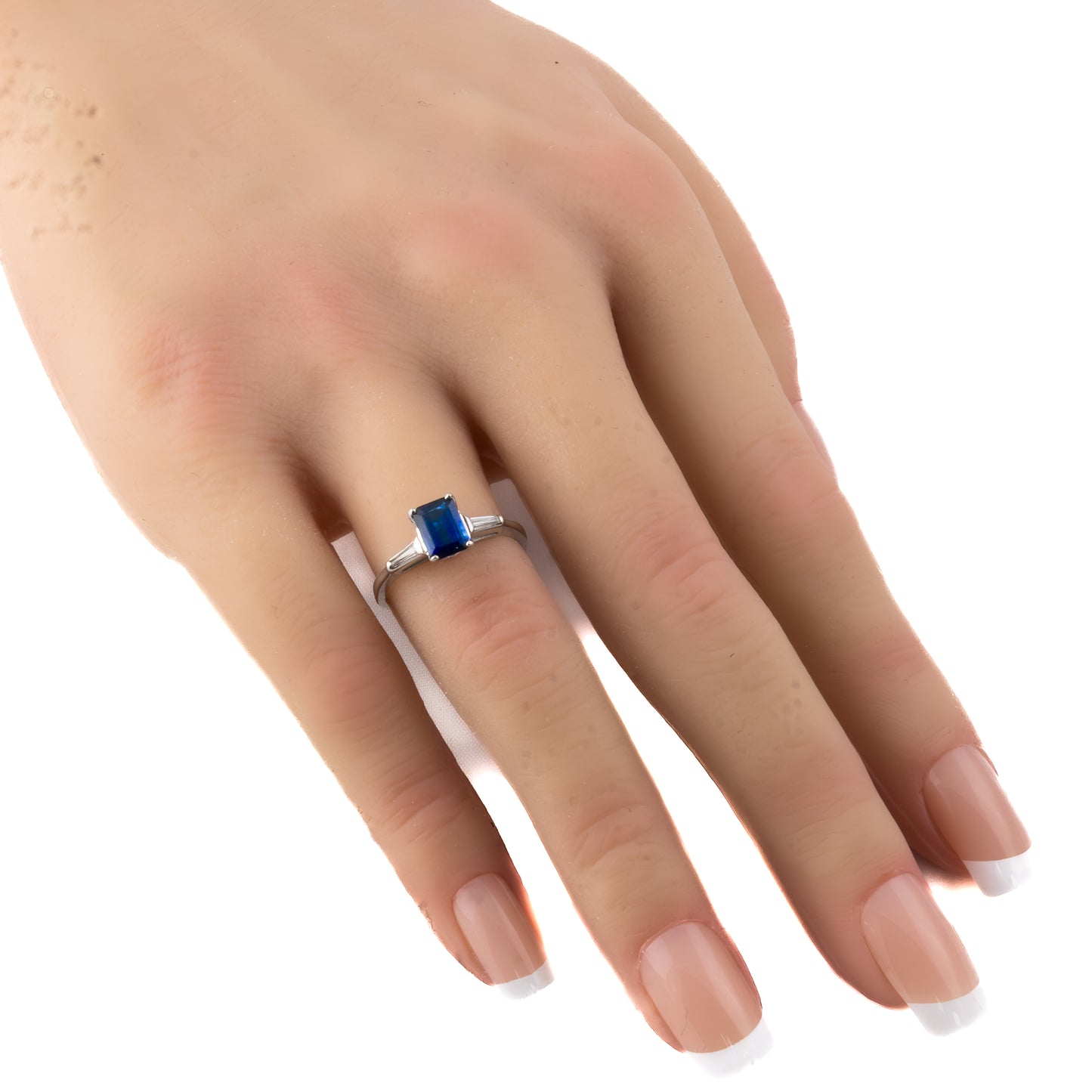 Sapphire and Diamond Engagement Ring
