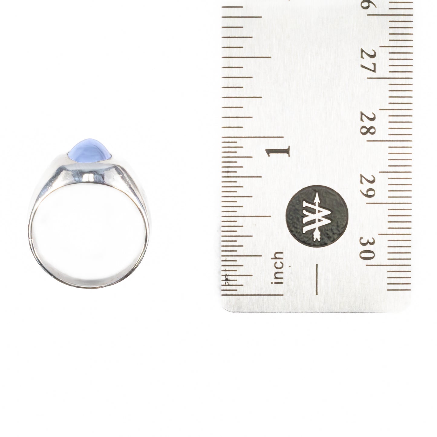 Platinum Star Sapphire Solitaire Ring