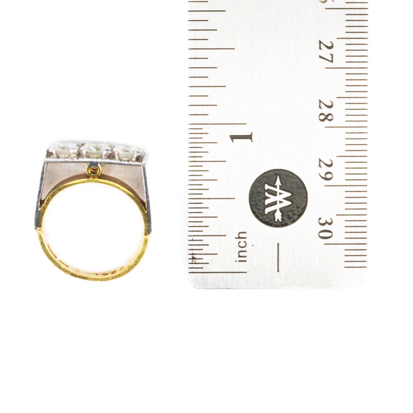 Vintage Three-Stone Diamond Ring