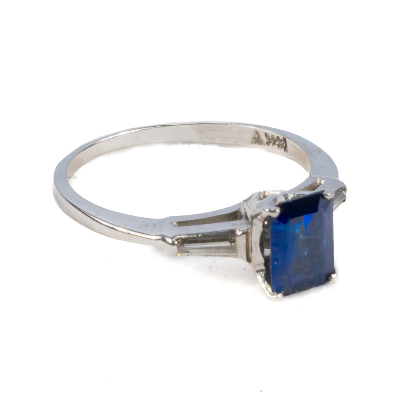 Sapphire and Diamond Engagement Ring