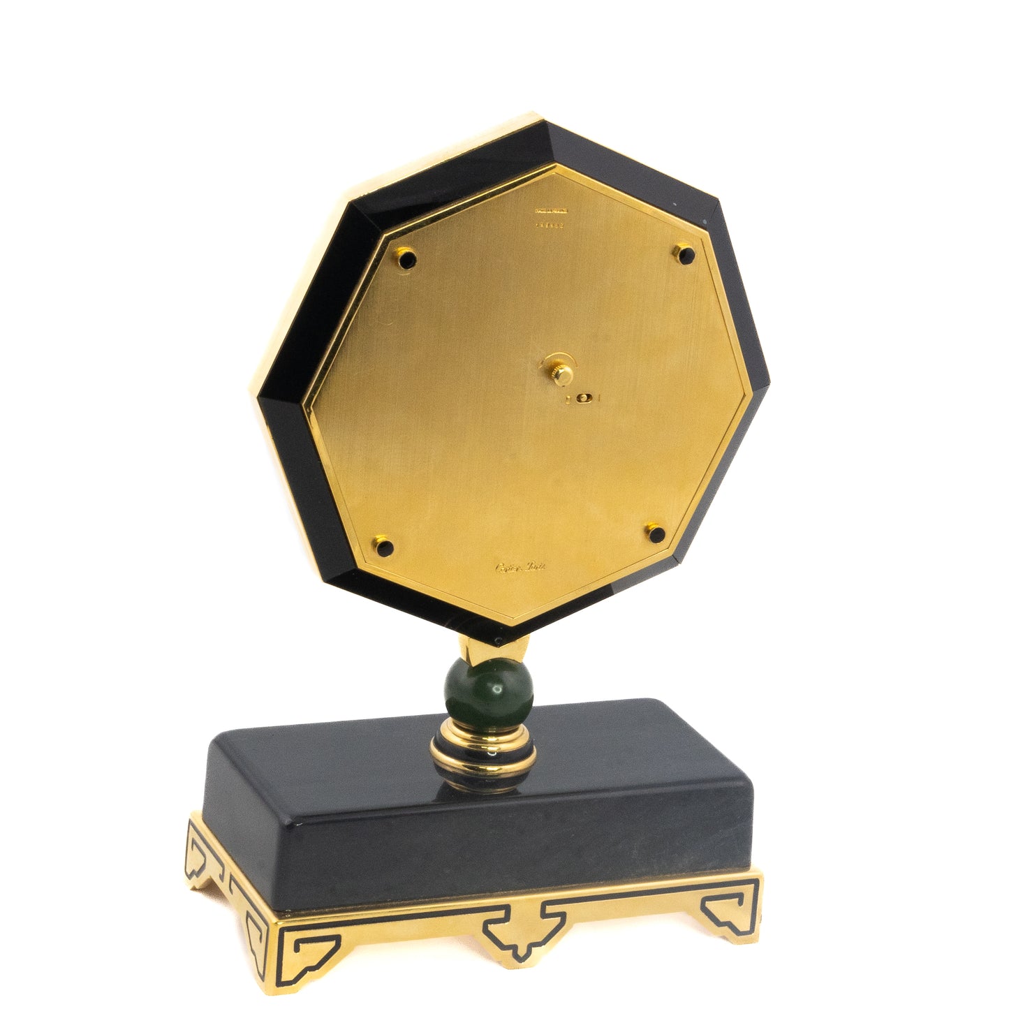 Cartier Onyx & Mother of Pearl Desk Clock