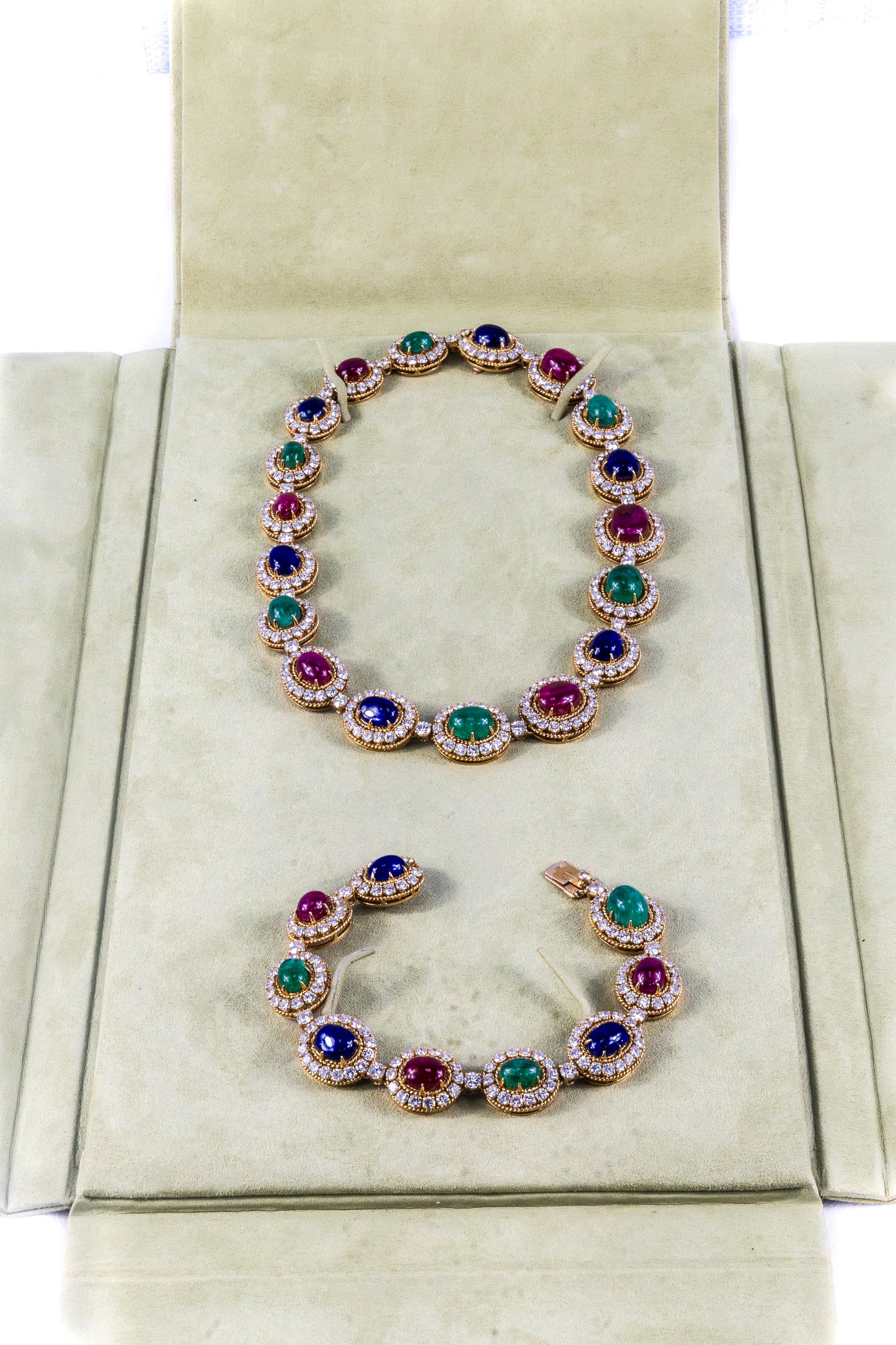 Van Cleef and Arpels Multigem Necklace and Bracelet Set