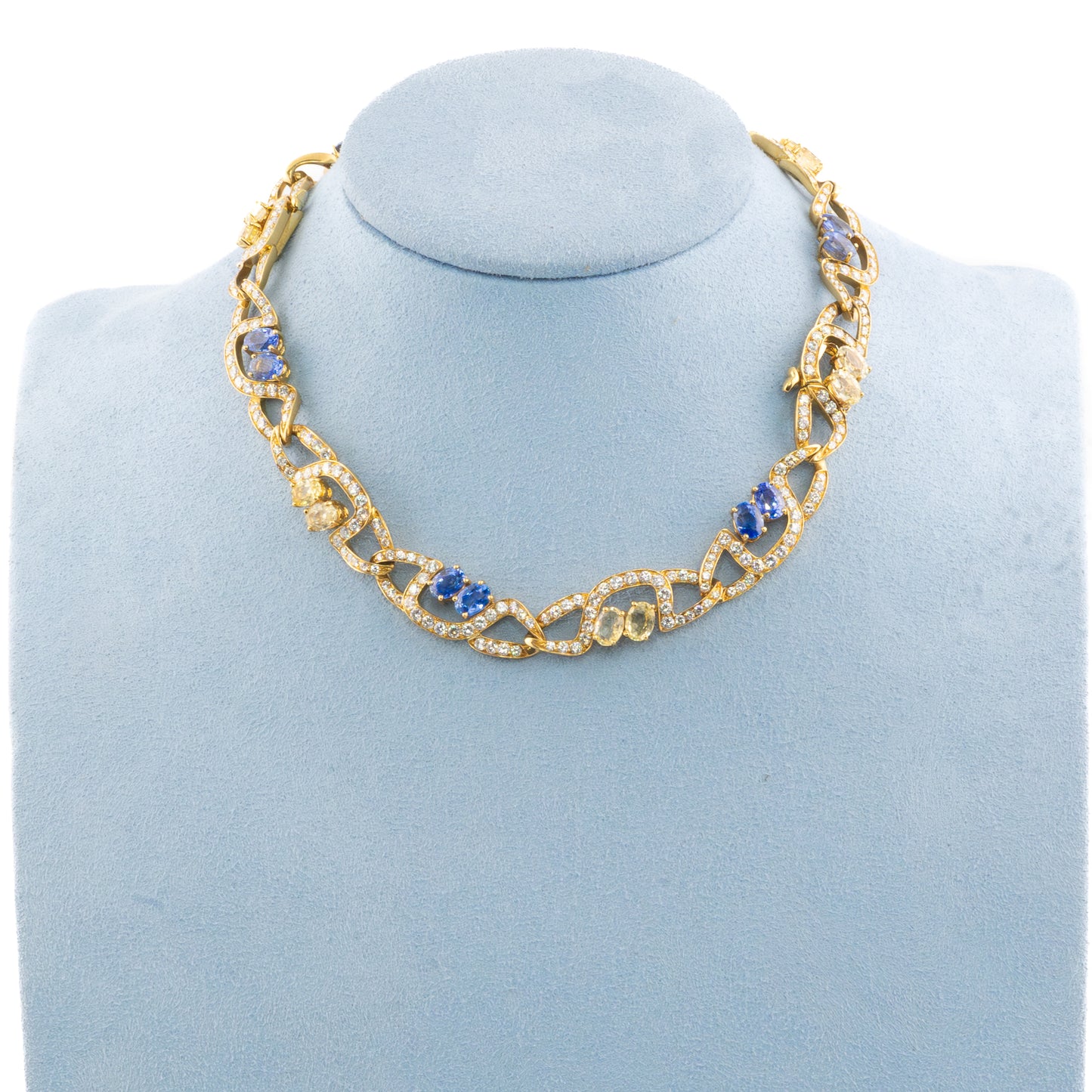 Massoni Sapphire & Diamond Convertible Necklace