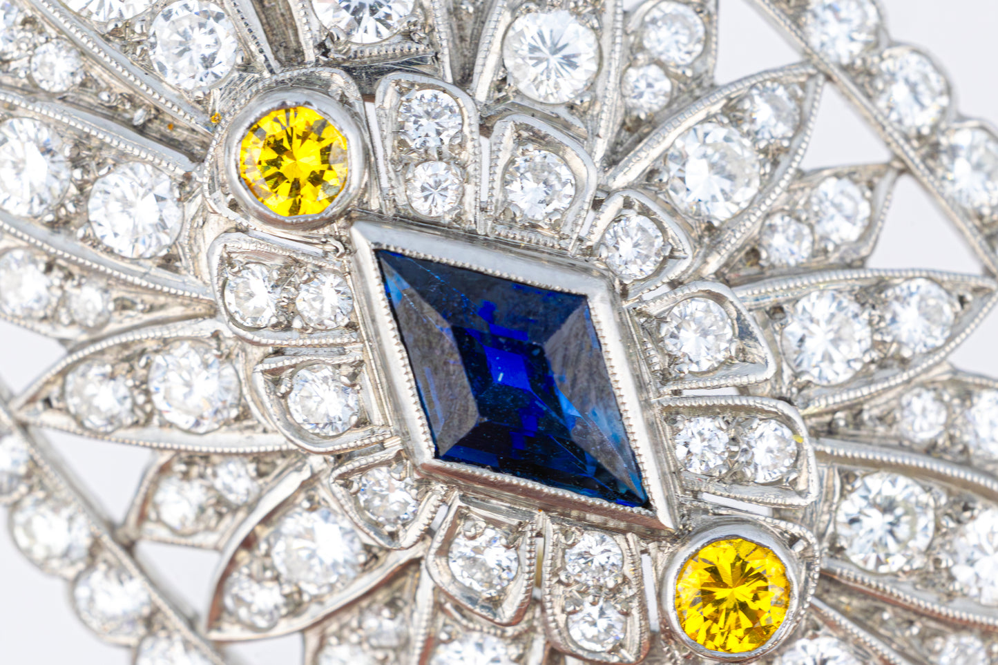 Art Deco Sapphire and Diamond Brooch