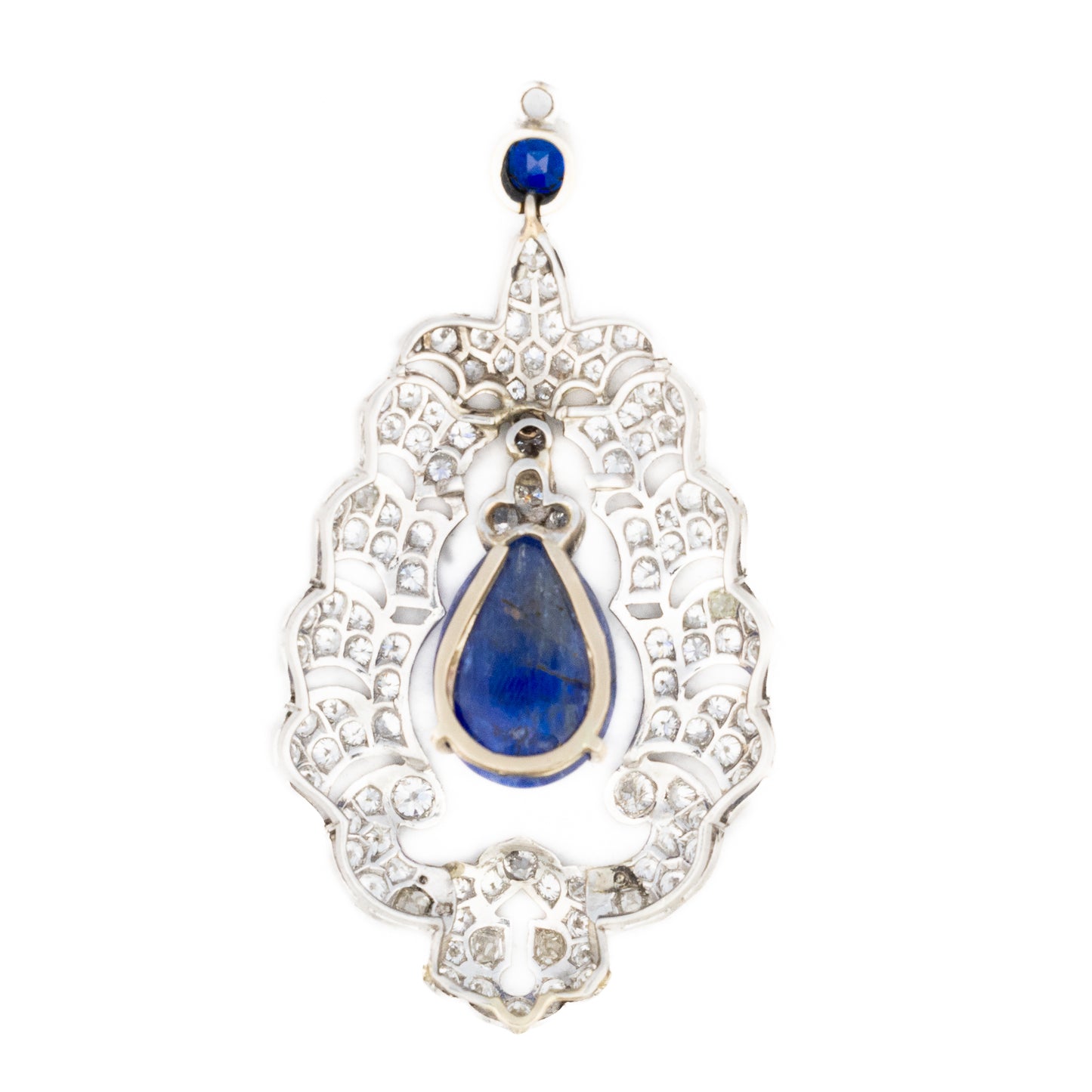 Antique Sapphire and Diamond Pendant