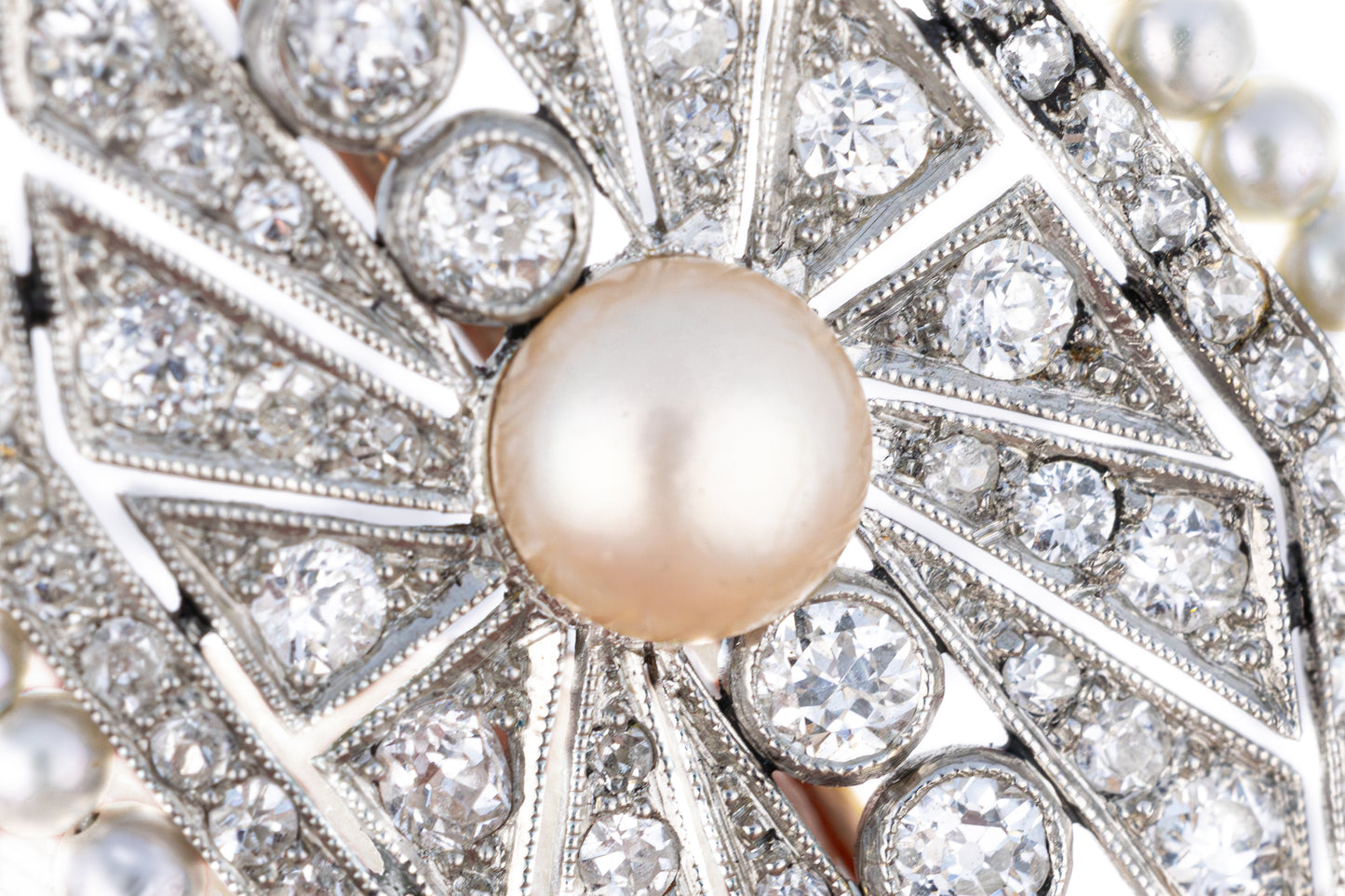 Antique Pearl and Diamond Brooch