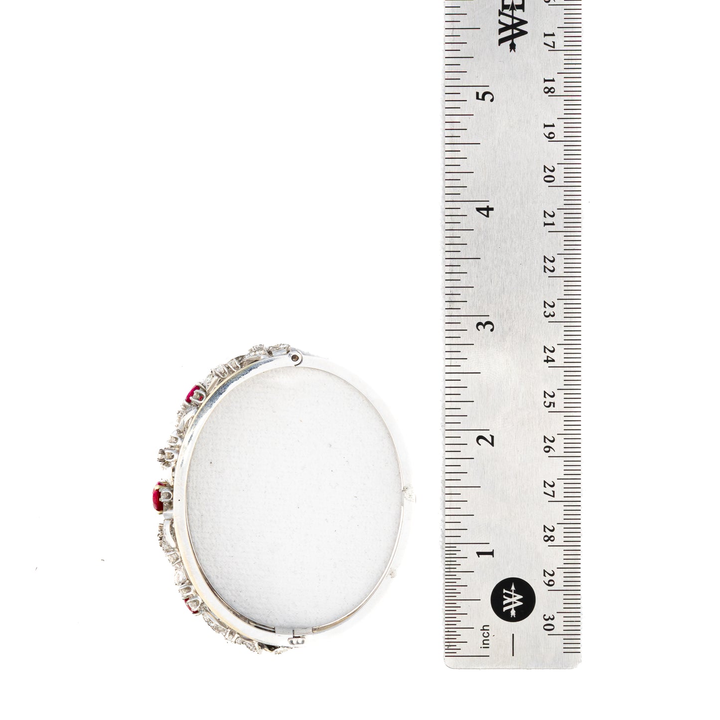 Ruby and Diamond Bangle Bracelet