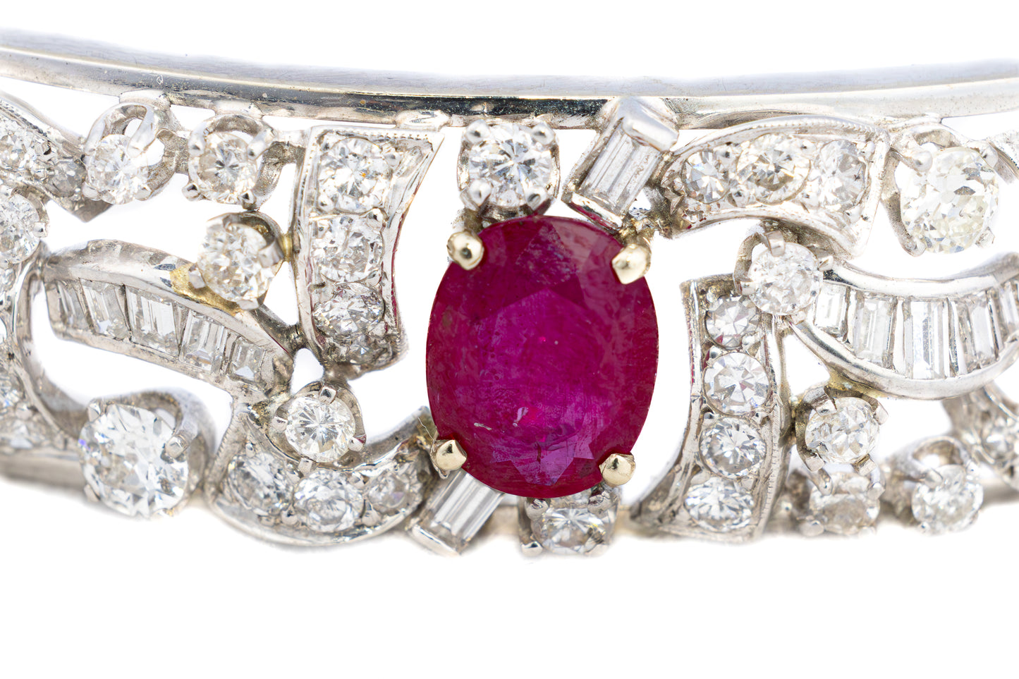 Ruby and Diamond Bangle Bracelet