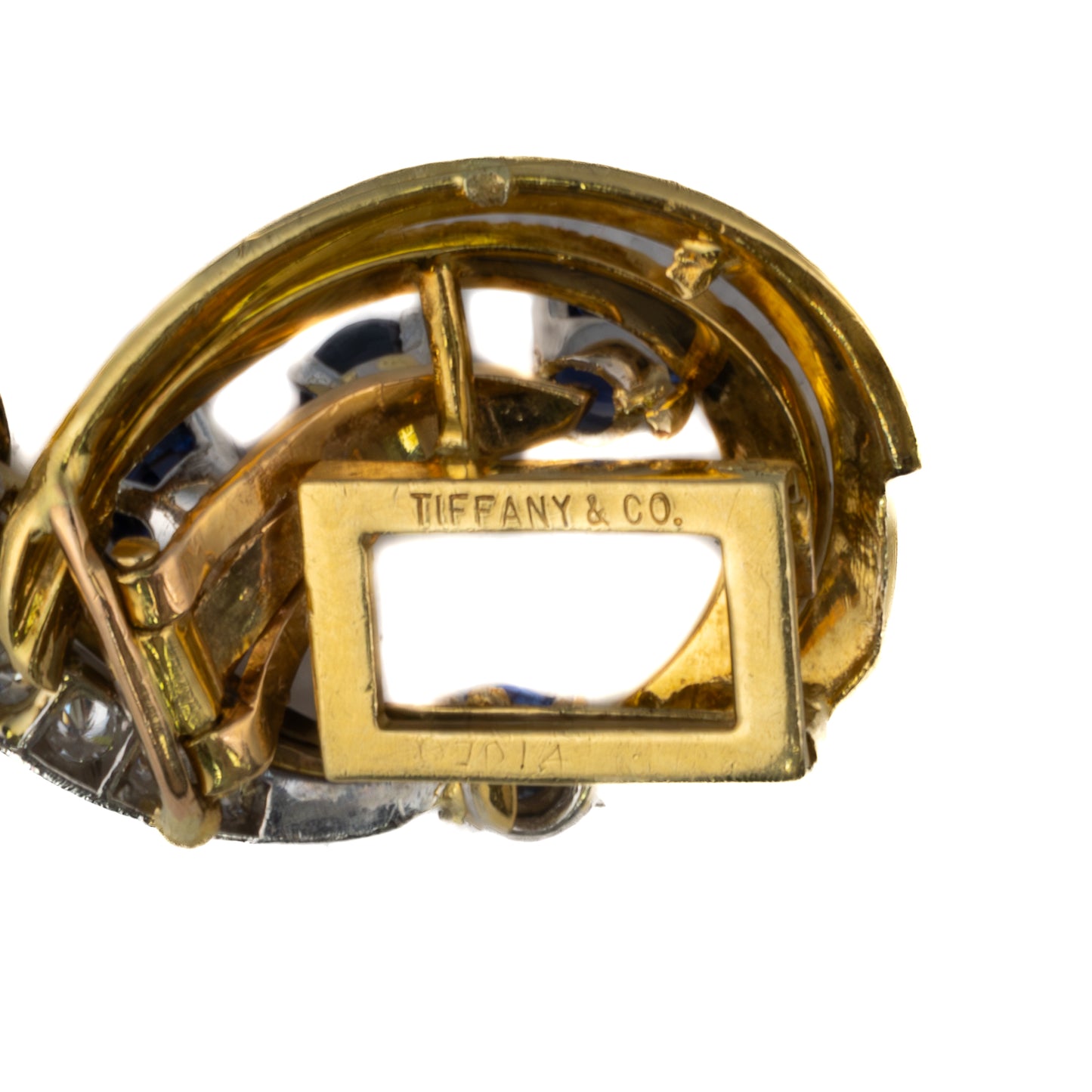 Tiffany & Co. Sapphire and Diamond Swirl Link Bracelet