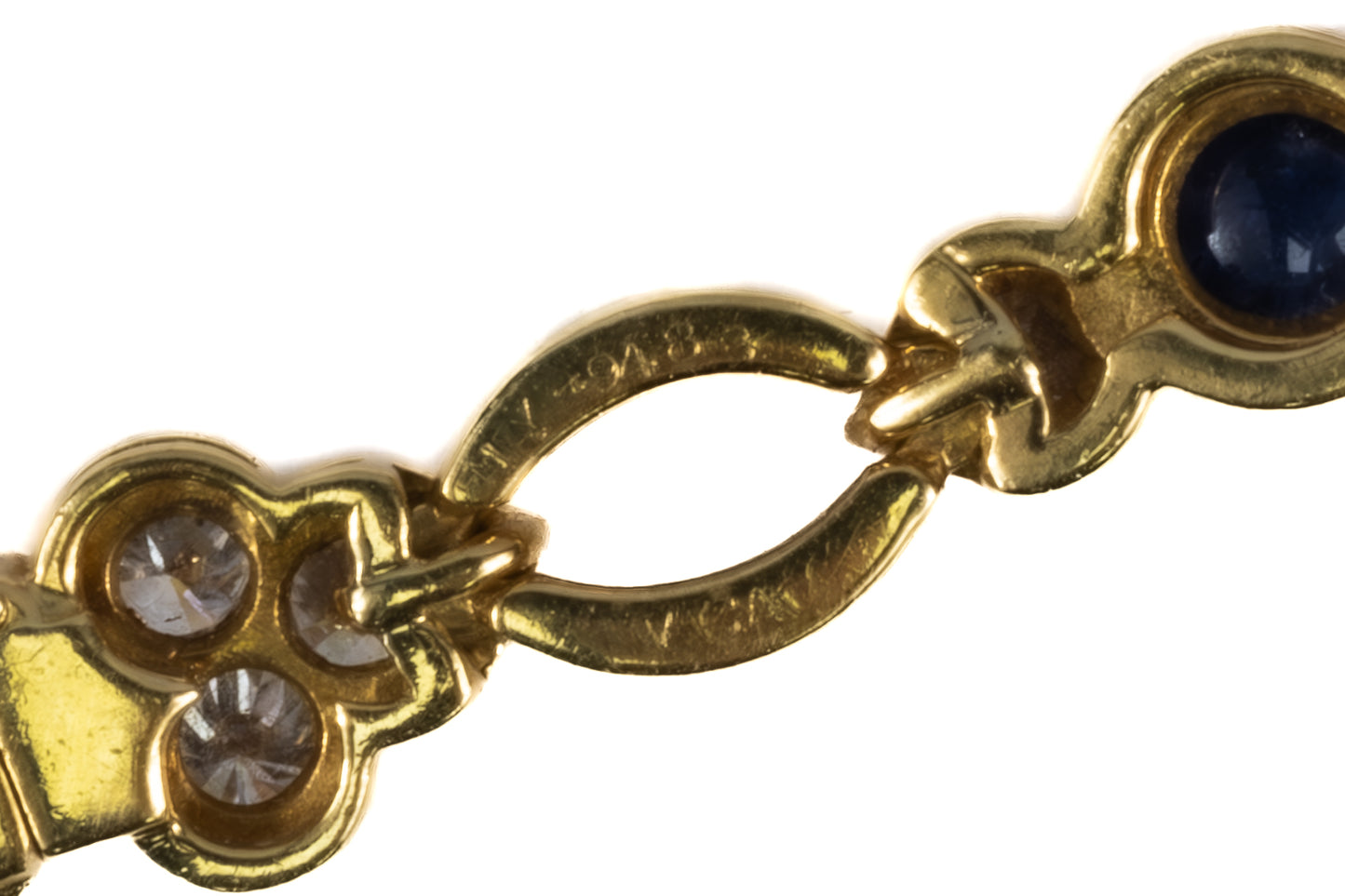 Van Cleef & Arpels Cabochon Ruby, Sapphire, and Diamond Necklace