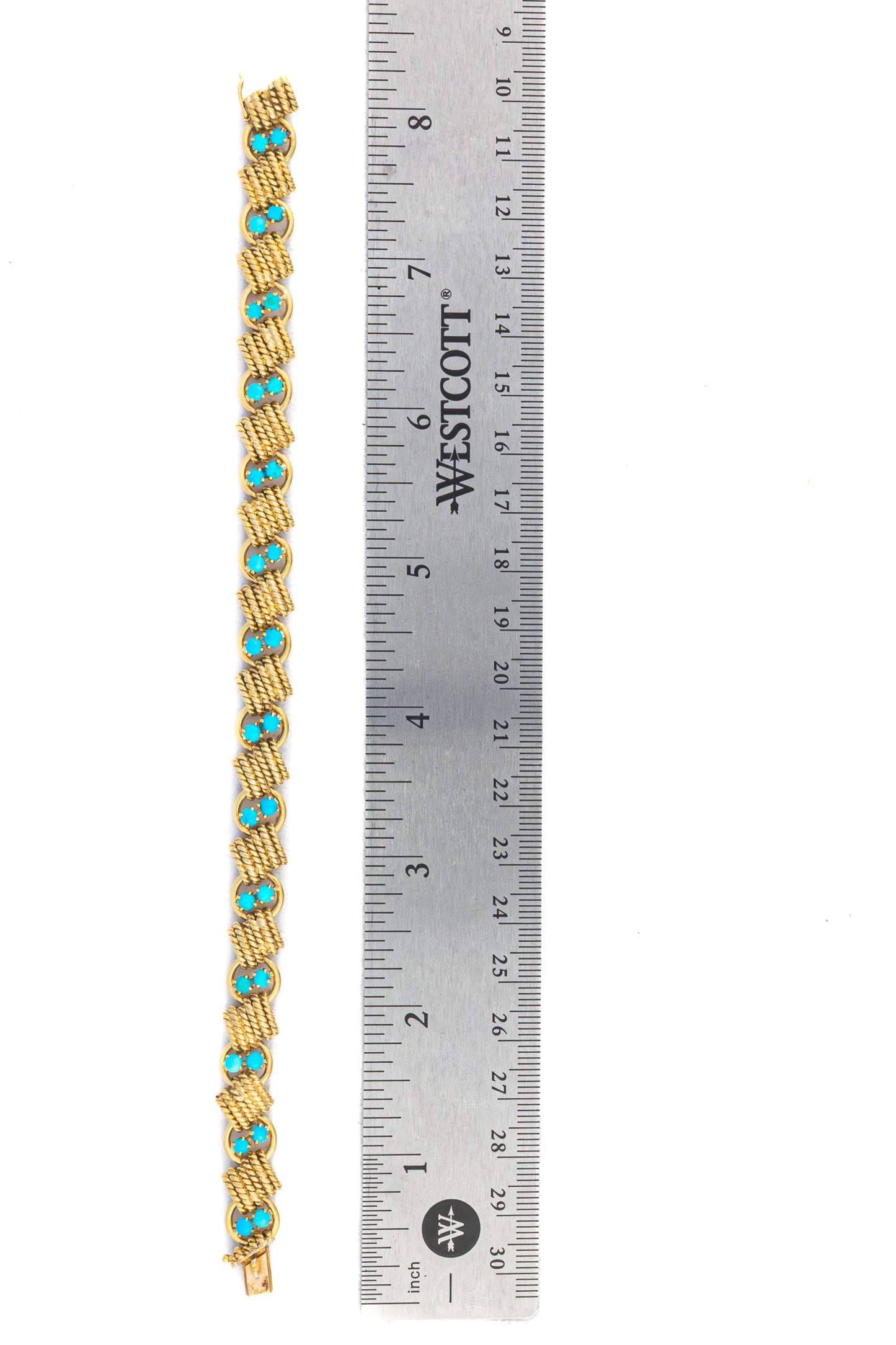 Van Cleef & Arpels Turquoise Rope Motif Bracelet