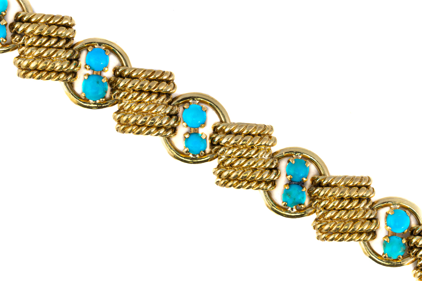 Van Cleef & Arpels Turquoise Rope Motif Bracelet