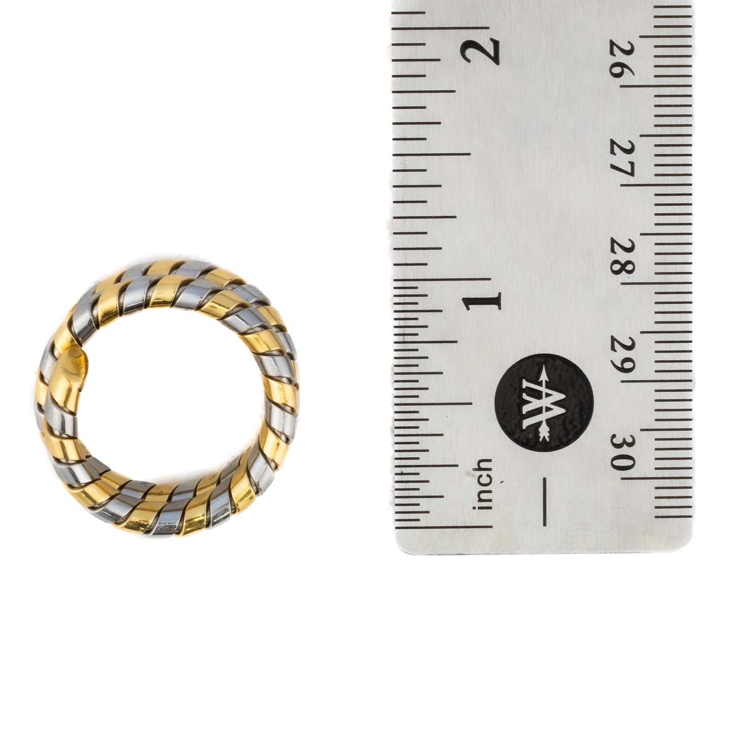 Bulgari Two-Tone Tubogas Serpenti Ring