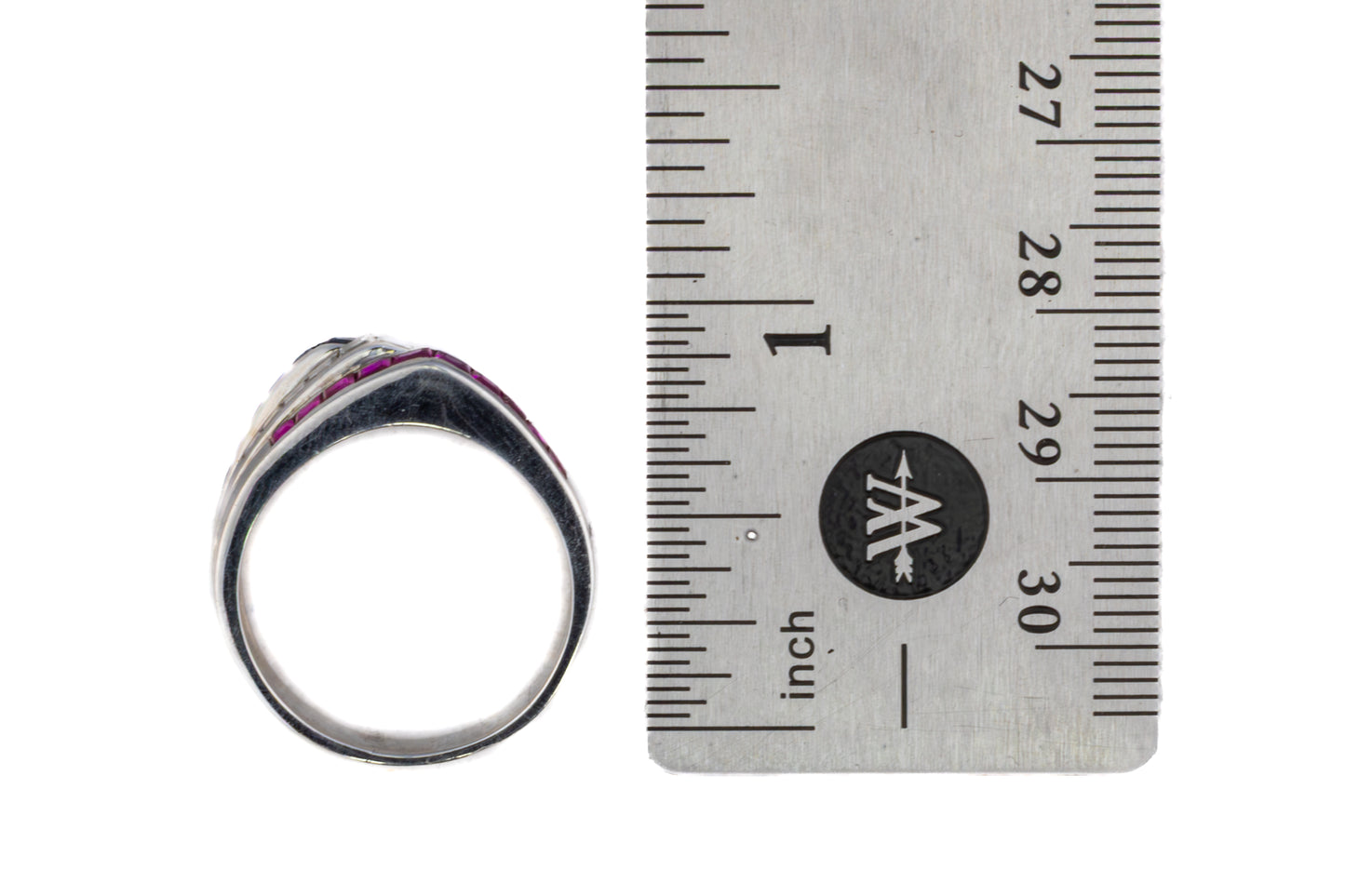 Cartier "Americana" Ruby, Sapphire & Diamond Ring