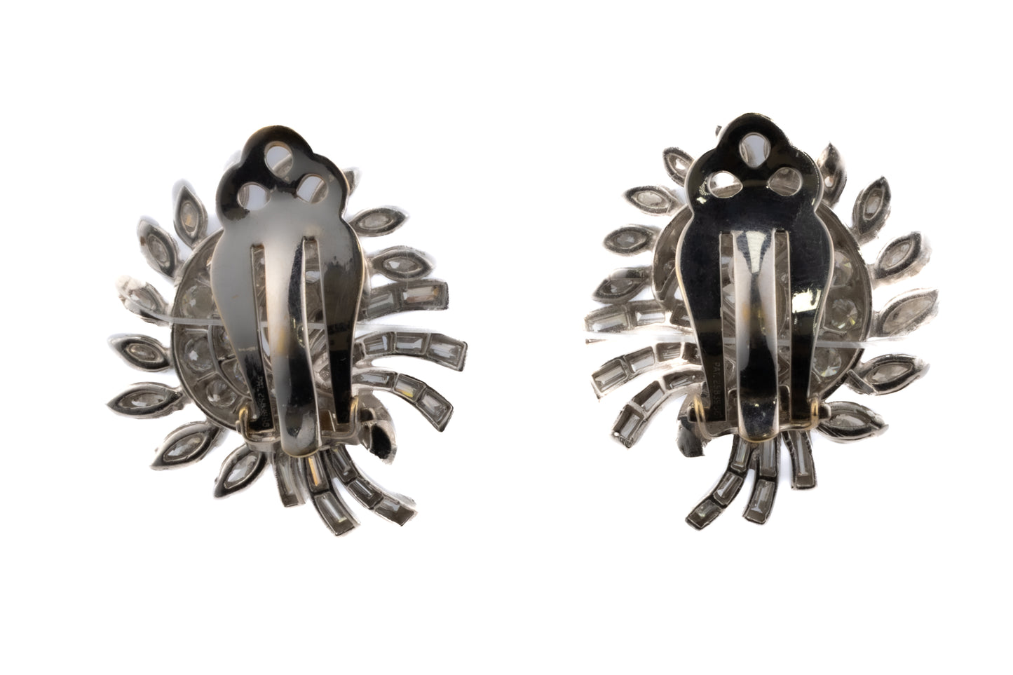 Radiant Diamond Cluster Earrings