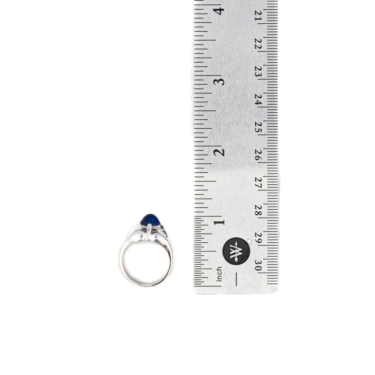 Cabochon Sapphire Solitaire Ring