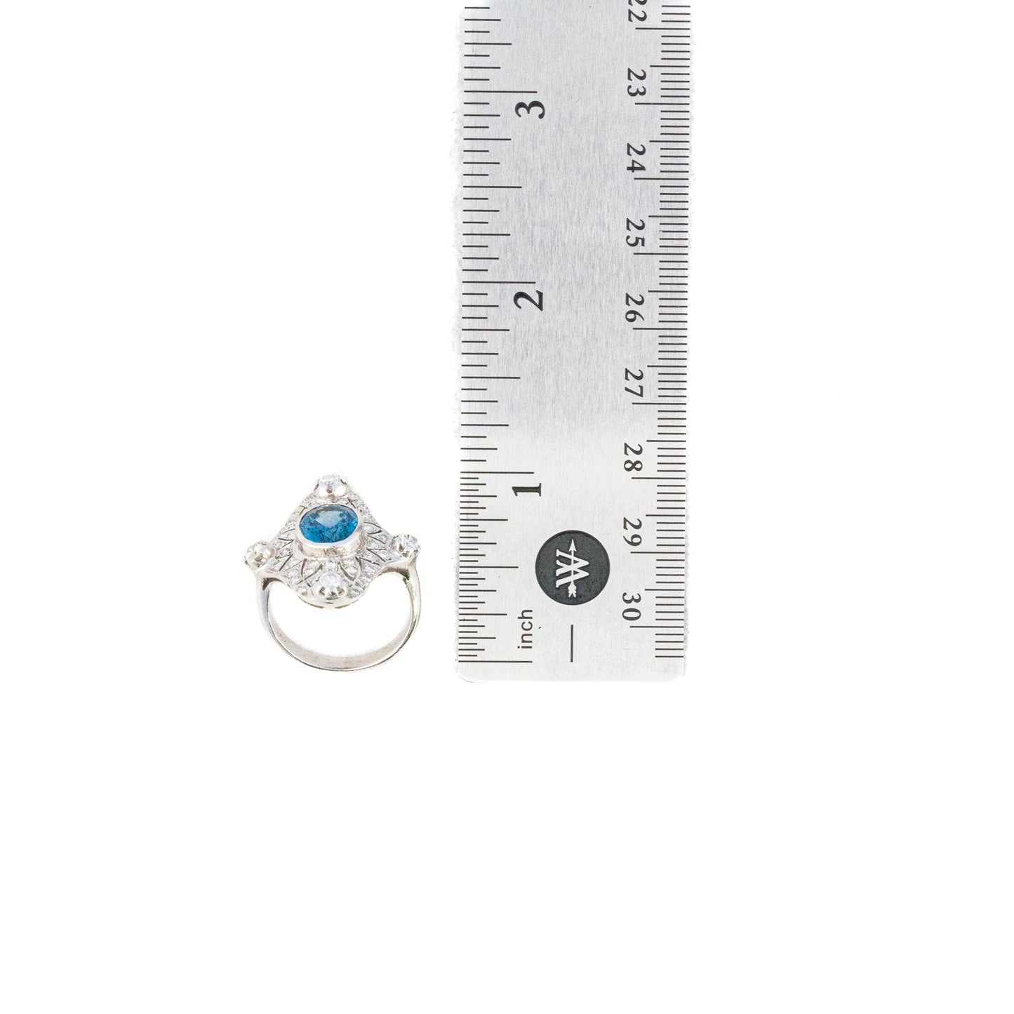 Art Deco Diamond and Sapphire Ring