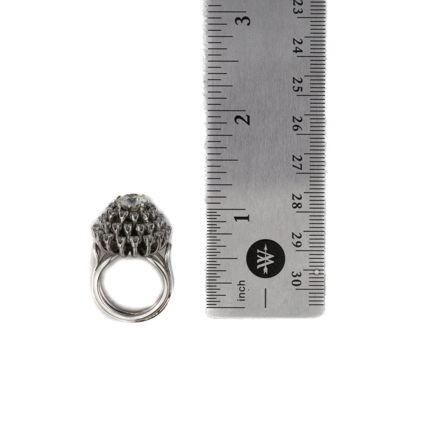 Brilliant Cut Diamond Multi Halo Cluster