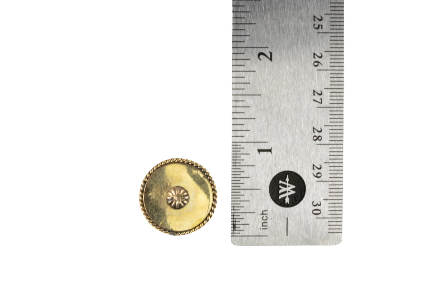 Gold Jade and Diamond Round Stud Earrings