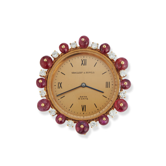 Van Cleef & Arpels Ruby Watch Pendant