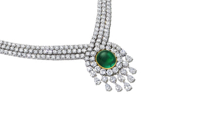 Van Cleef & Arpels Diamond & Emerald Necklace