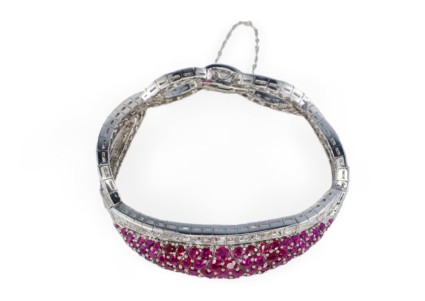 David Webb Ruby and Diamond Bracelet