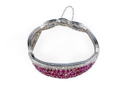 David Webb Ruby and Diamond Bracelet