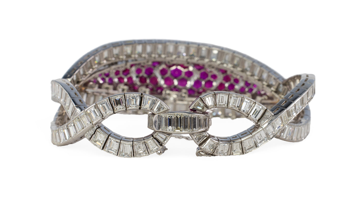 David Webb Ruby and Diamond Bracelet