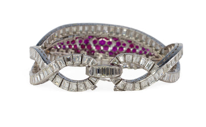 David Webb Ruby and Diamond Bracelet