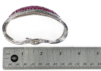 David Webb Ruby and Diamond Bracelet