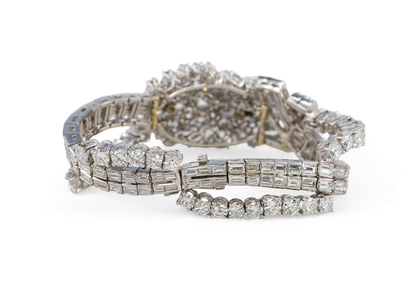 Mid Century Diamond Cluster Bracelet