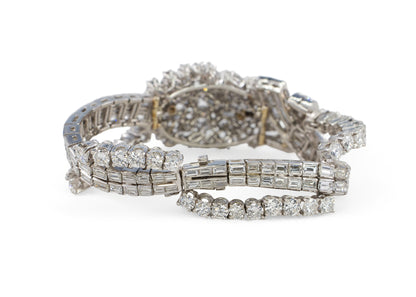 Mid Century Diamond Cluster Bracelet