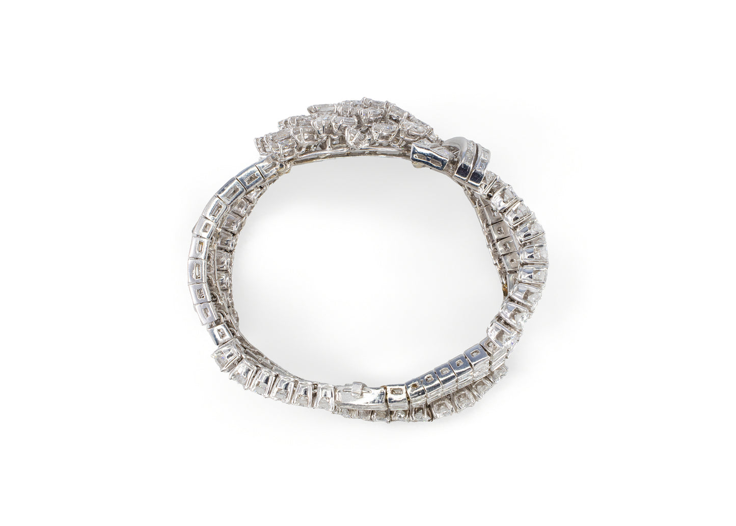 Mid Century Diamond Cluster Bracelet
